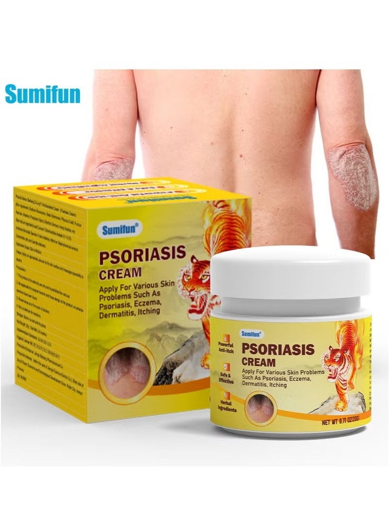 Sumifun Psoriasis Cream for Multiple Skin Problems, such as Psoriasis, Eczema, Dermatitis, and Itching (20g) - Image 2